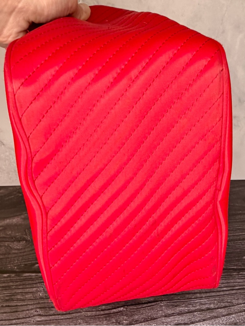 Yves Saint Laurent Red Nylon Travel Tote | YSL Lightweight Weekender Bag - Picture 6 of 9